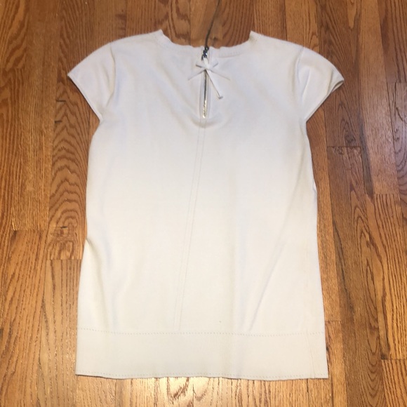 Shilly of New York white eyelet edge zip back top size small - Picture 3 of 3